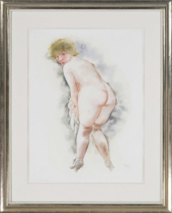 George Grosz - Blonder Rückenakt Lotte - Frame image