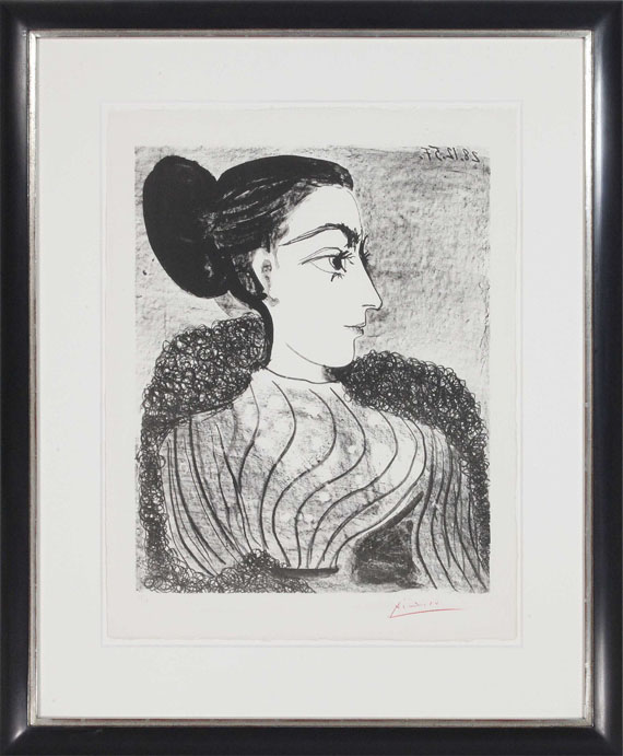 Pablo Picasso - Femme au Chignon (1er état) - Frame image