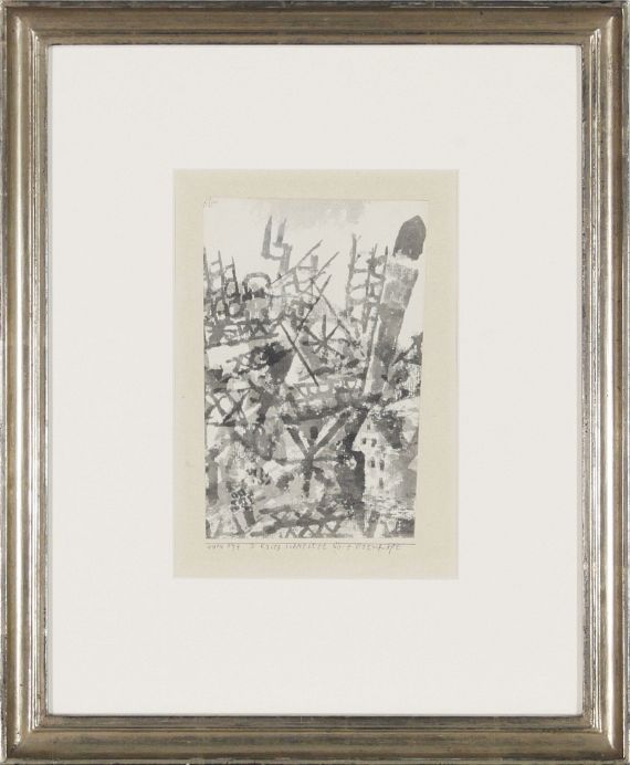 Paul Klee - Der Krieg schreitet über eine Ortschaft - Frame image