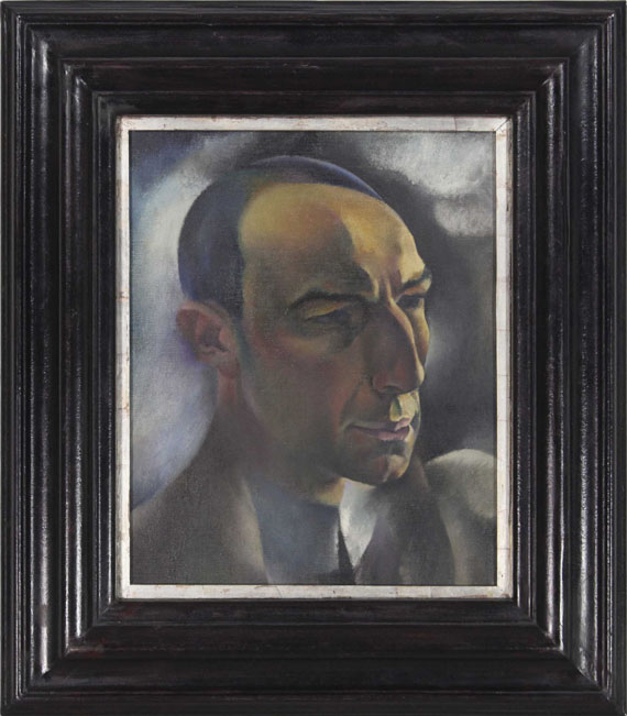 Hanns Bolz - Porträt des Kunsthändlers Alfred Flechtheim - Frame image