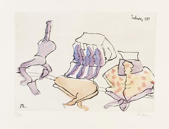 Maria Lassnig - 7 Kupferstiche - 