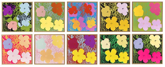 Andy Warhol - Flowers (10 Blatt) - 