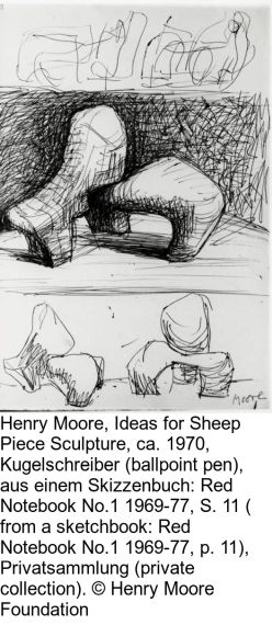 Henry Moore - Working Model for Sheep Piece - 