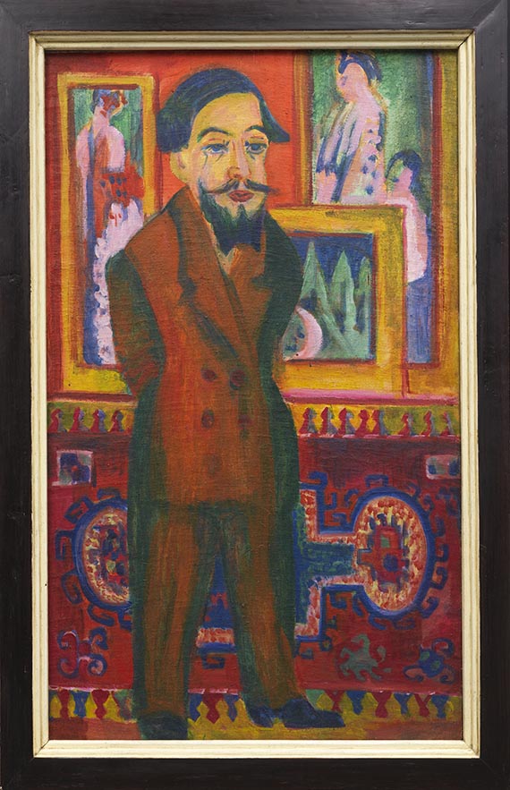Ernst Ludwig Kirchner - Männerbildnis L. Schames - Frame image