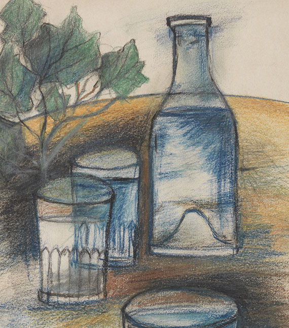 Maurice Utrillo - Le vin d?Utrillo (La bouteille et les verres) - 