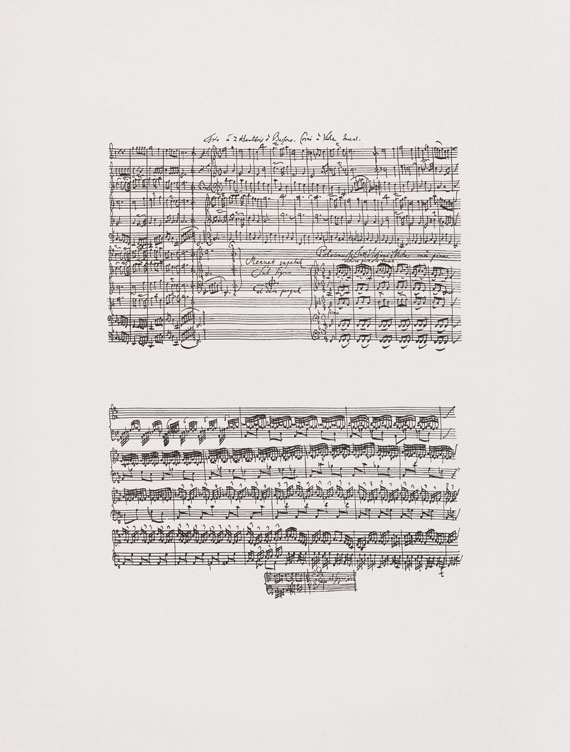 Eduardo Chillida - Blatt 10 aus: Hommage à Johann Sebastian Bach - 