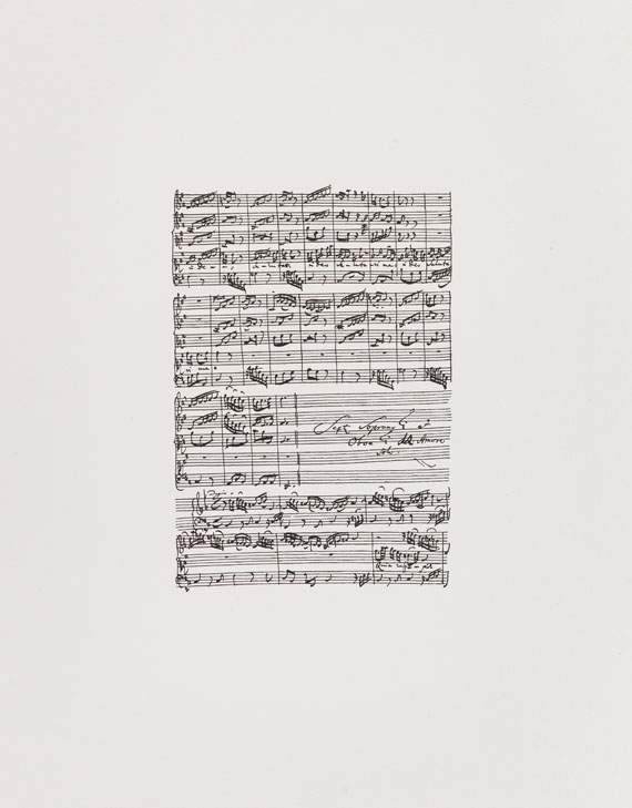 Eduardo Chillida - Blatt 2 aus: Hommage à Johann Sebastian Bach