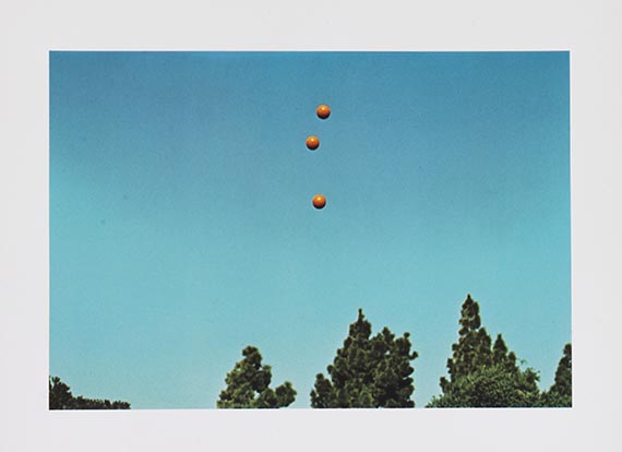 John Baldessari - Throwing three balls in the air to get a straight line (best of thirty-six attempts) - 