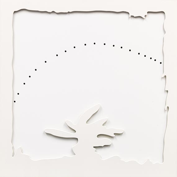 Lucio Fontana - Concetto Spaziale - Teatrino (bianco)