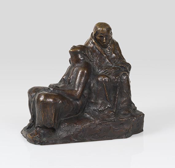 Käthe Kollwitz - Zwei wartende Soldatenfrauen - 