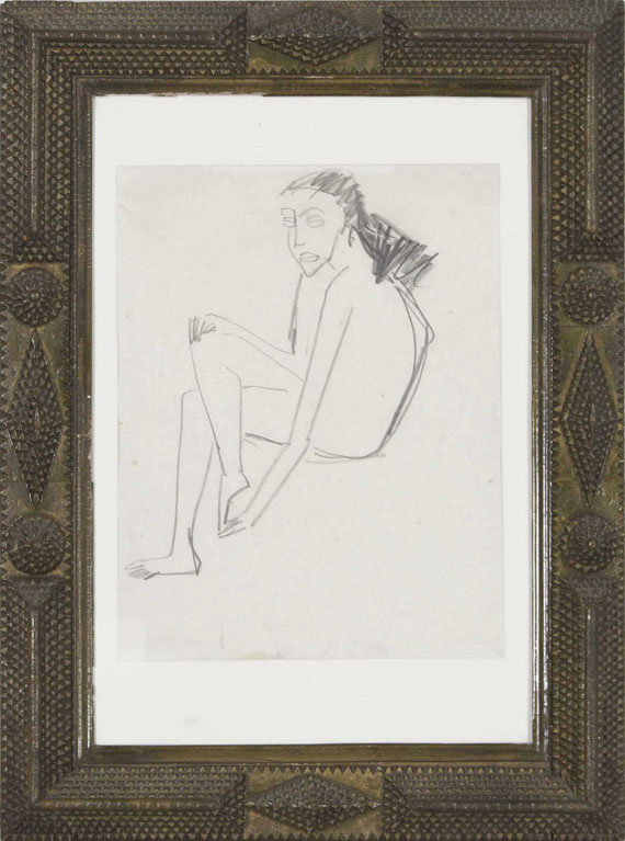 Ernst Ludwig Kirchner - Sitzendes Mädchen