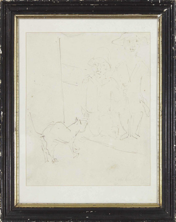 Ernst Ludwig Kirchner - Zwei Kinder mit Katze