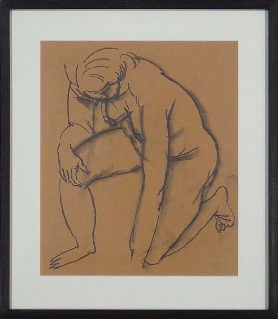 George Grosz - Kniender weiblicher Akt - Frame image