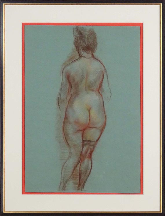 George Grosz - Stehender Rückenakt - Frame image