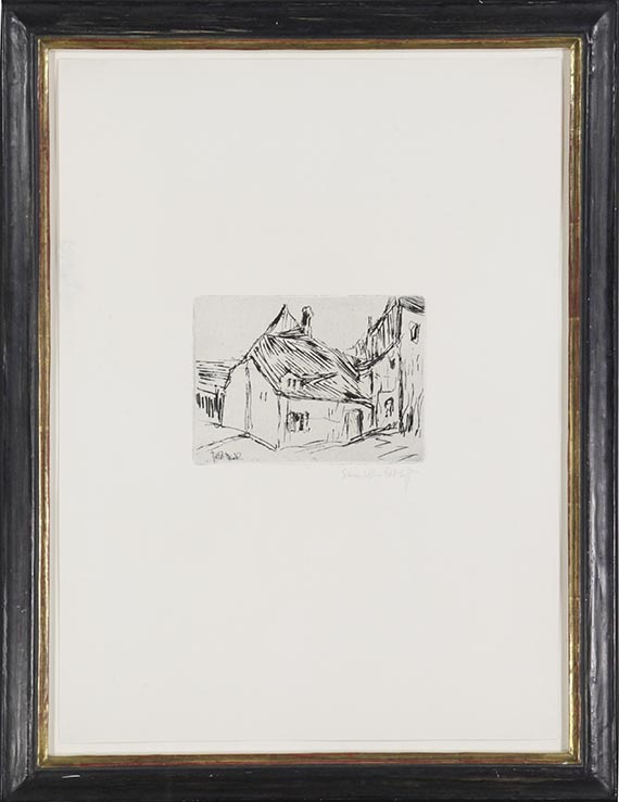 Karl Schmidt-Rottluff - Altdresdener Häuser - Frame image