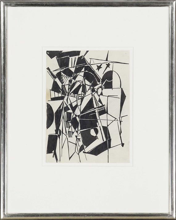 Walter Dexel - Entwurf zum Holzschnitt "Sternenbrücke" - Frame image