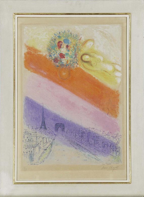 Marc Chagall - Les Champs-Élysées - Frame image