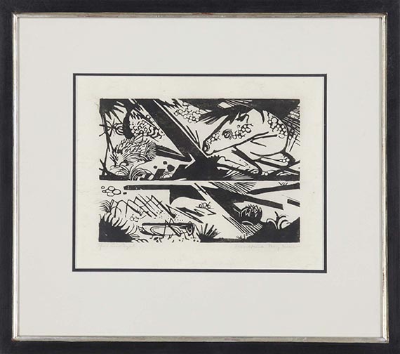 Franz Marc - Pferd und Igel - Frame image