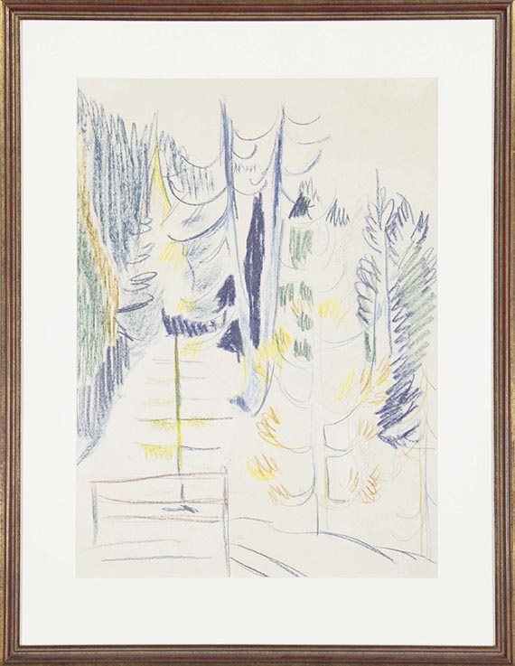 Ernst Ludwig Kirchner - Tannen - Frame image