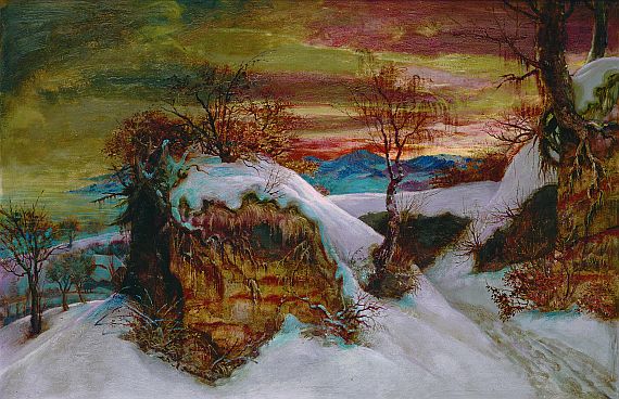 Otto Dix - Felsen im Schnee