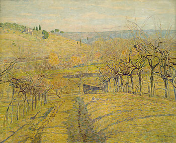 Paul Baum - Toskanische Hügellandschaft bei San Gimignano