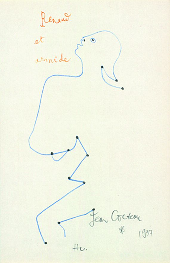 Jean Cocteau - 2 Bll. Kompositionen