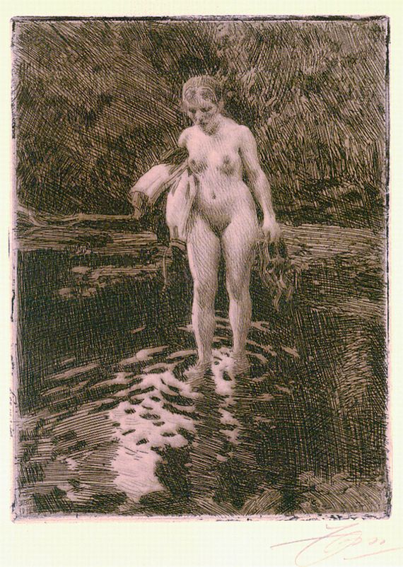 Anders Zorn - Vadstället (The Ford)