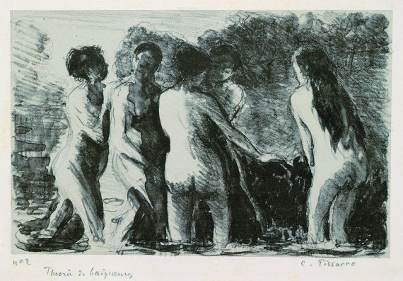 Camille Pissarro - Théorie de baigneuses