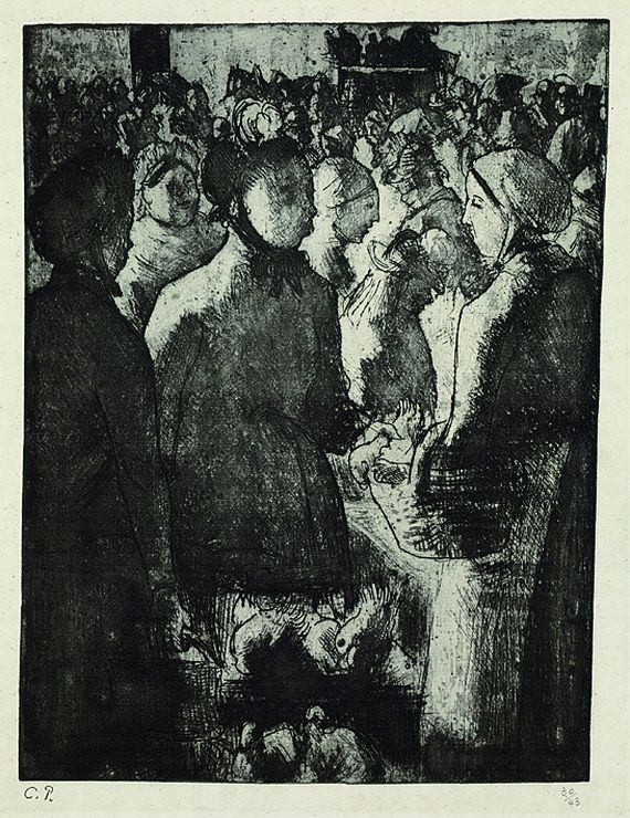 Camille Pissarro - Marché à la volaille, à Gisors