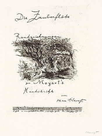 Max Slevogt - Randzeichnungen zu Mozarts Zauberflöte