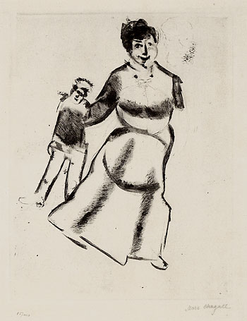 Marc Chagall - Mutter und Sohn