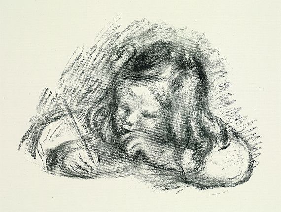 Pierre-Auguste Renoir - Le petit garçon au porte-plume (Claude Renoir écrivant)