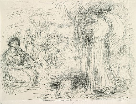 Pierre-Auguste Renoir - Les laveuses, 1re pensée