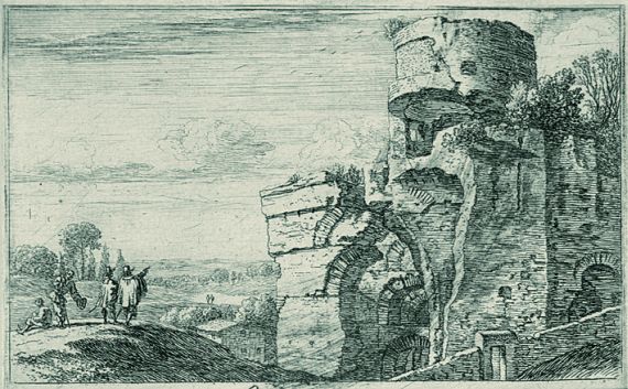 Herman van Swanevelt - Ruinen auf dem Palatin
