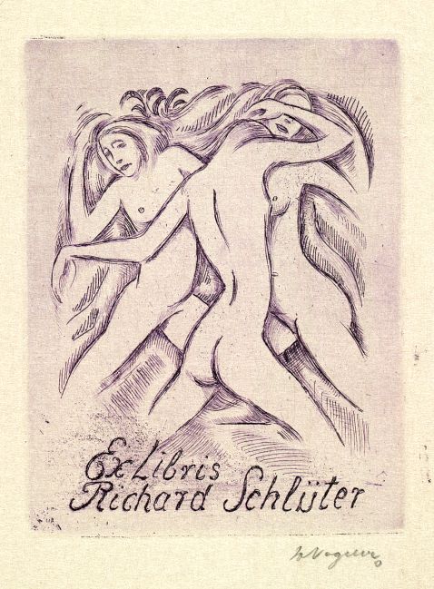 Heinrich Vogeler - Exlibris Richard Schlüter IV