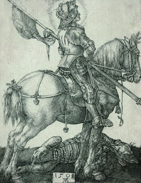 Albrecht Dürer - Der heilige Georg zu Pferd