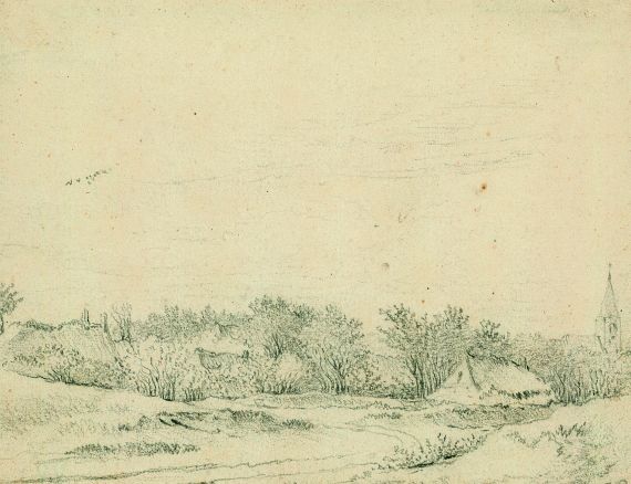 Jakob Isaacksz van Ruisdael - Dorflandschaft