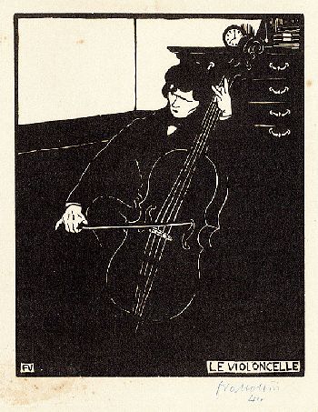 Félix Vallotton - Le Violoncelle (Instruments de musique I)