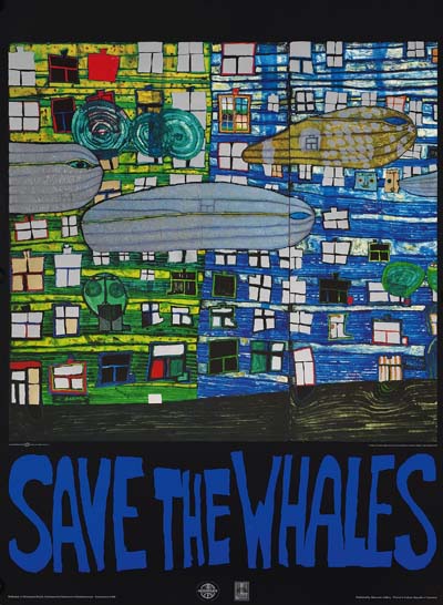 Friedensreich Hundertwasser - Save the Whales