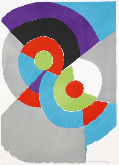 Sonia Delaunay-Terk - Komposition mit Halbkreisen