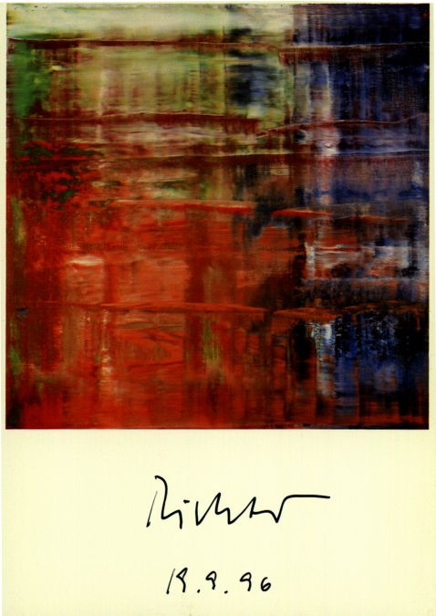 Gerhard Richter - 4 Postkarten: Bach (1). Kerze. Colmar IV (7.2.1984). Betty