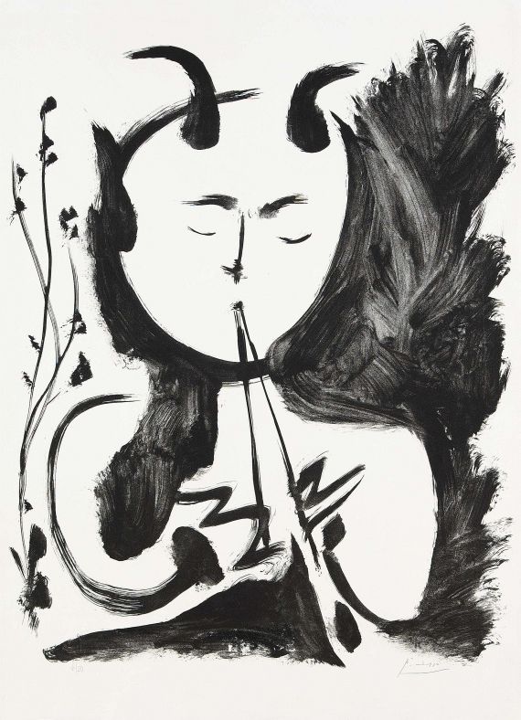 Pablo Picasso - Faune Musicien No. 4