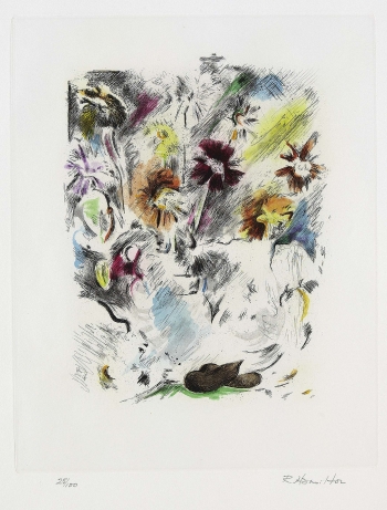 Richard Hamilton - Multi-coloured flower-piece