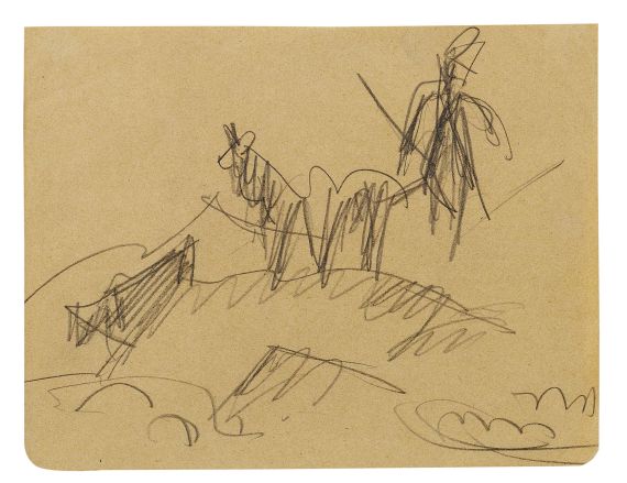 Ernst Ludwig Kirchner - Hirte mit Ziege und Kuh im Gebirge