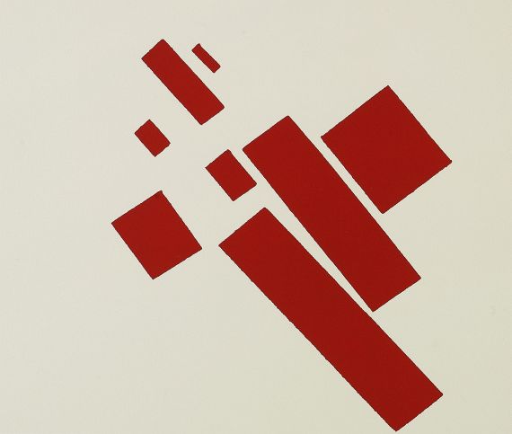 Kasimir Malewitsch - Eight red rectangles