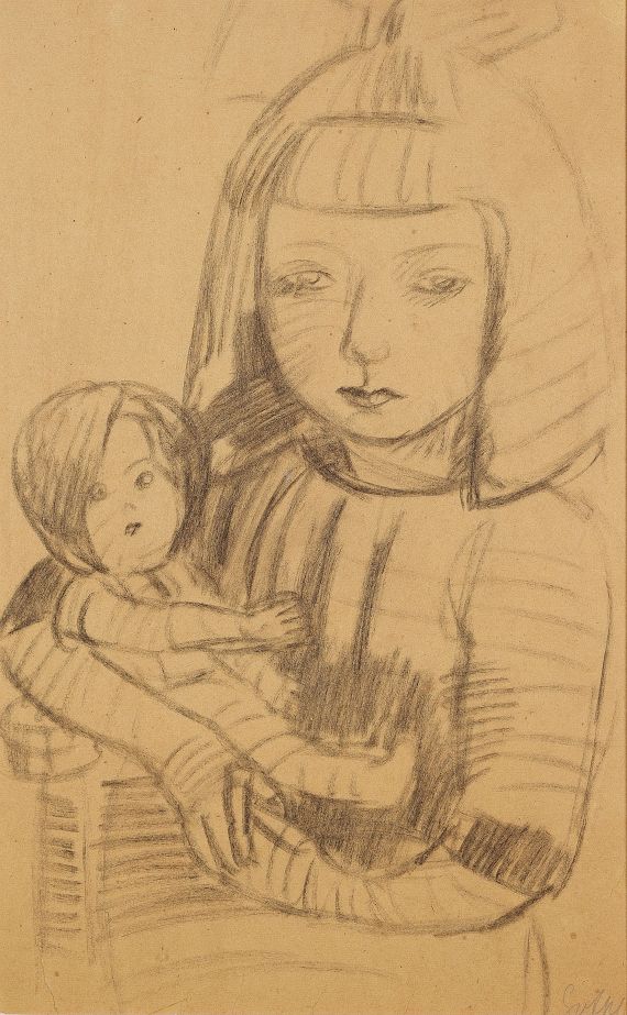 Friedrich Karl Gotsch - Mädchen mit Puppe
