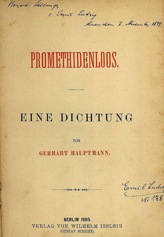 Gerhart Hauptmann - Promethidenloos