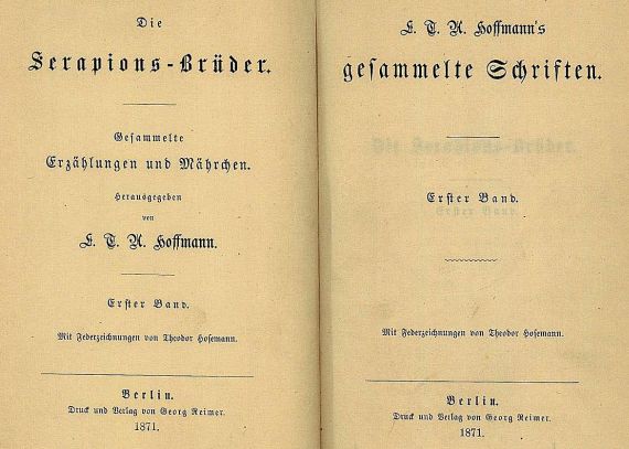 Ernst Theodor Amadeus Hoffmann - Gesammelte Schriften, 4 Bde