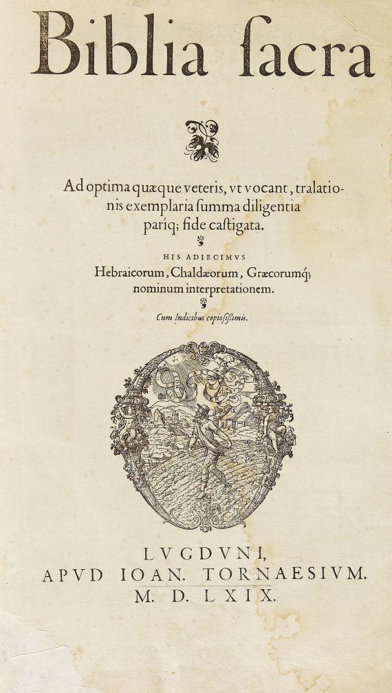 Biblia latina - Biblia sacra. 1569.