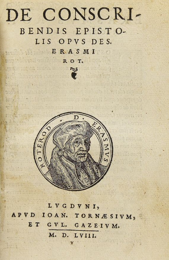 Desiderius Erasmus von Rotterdam - 2 Werke in 1 Bd. 1558